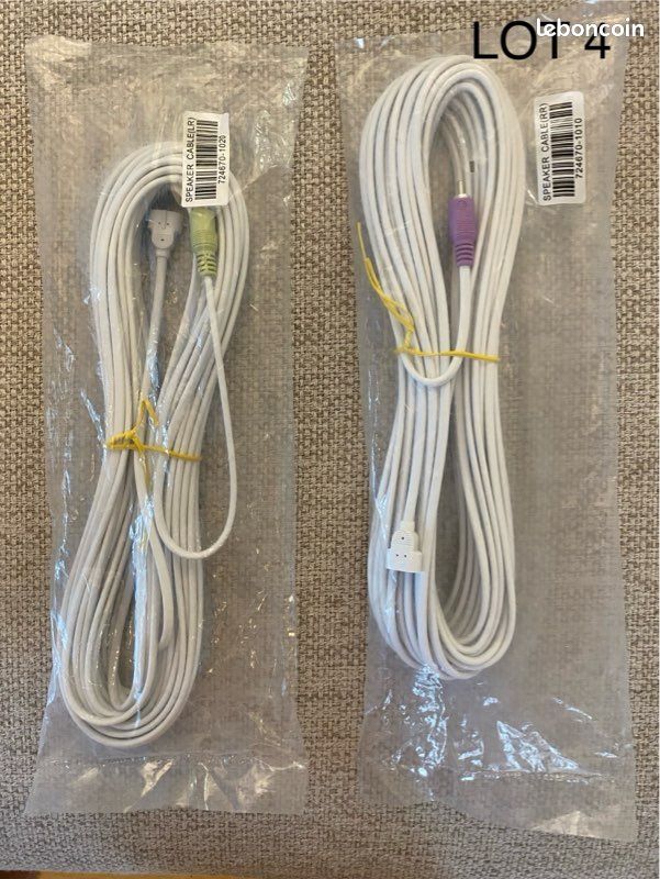 20ft Bose Speaker Cable - RCA To Bare Wire For Acoustimass Systems