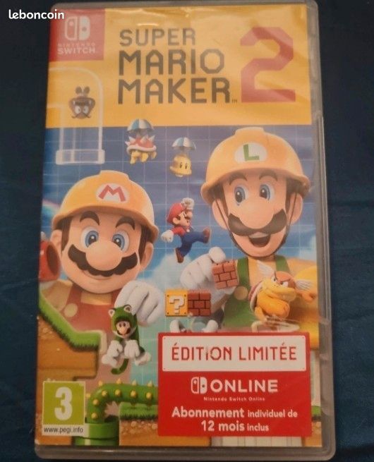 Super Mario Maker 2 Nintendo Switch - État comme neuf / Parfait état (image 1)