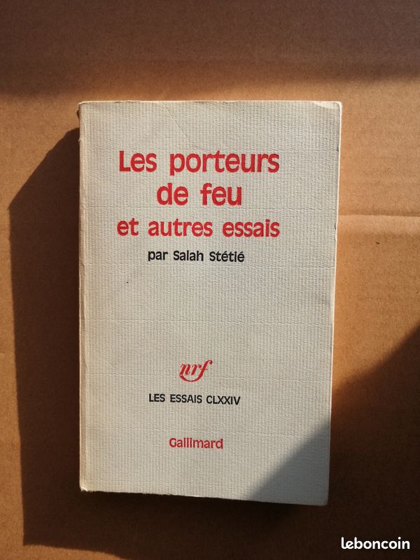 Salah STÉTIÉ Les Porteurs de Feu 1972 Gallimard (image 1)