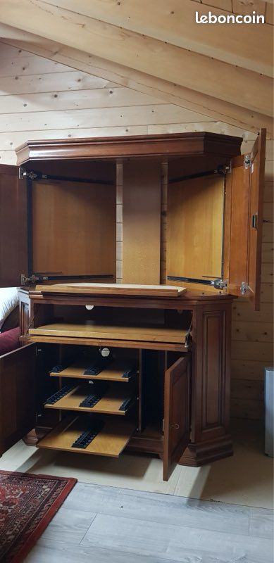 Meuble TV d’angle en bois (image 3)