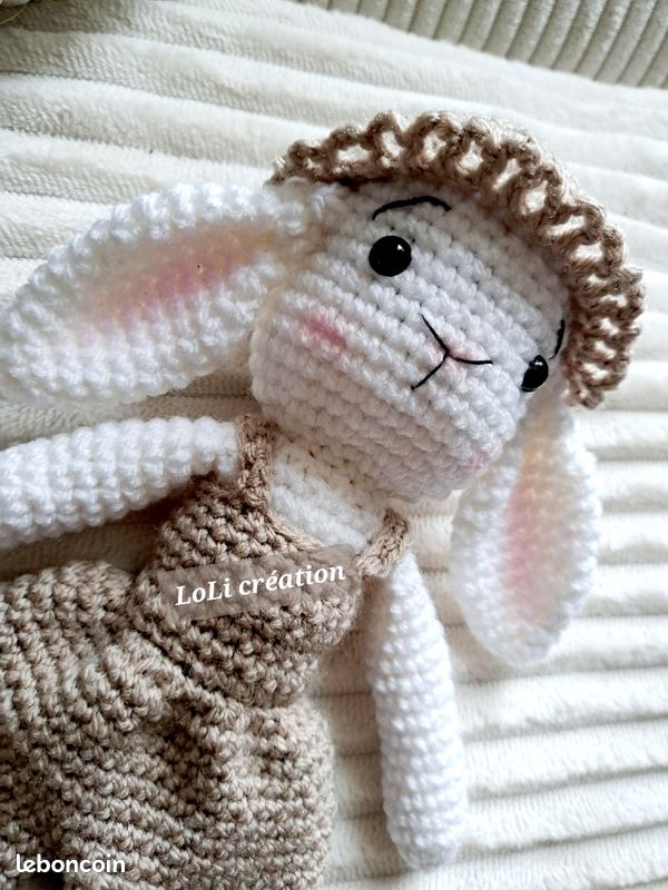Neuf Lapin doudou crochet (image 3)