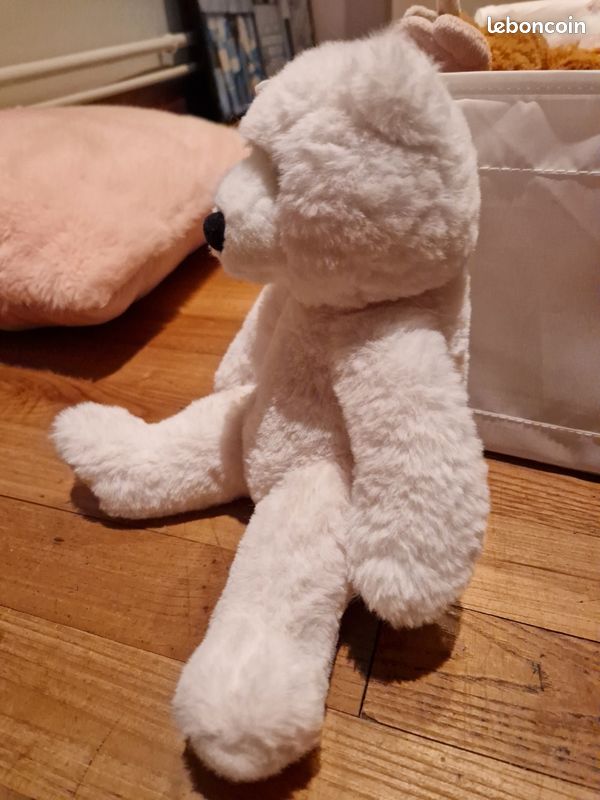 Peluche ours blanc (image 2)