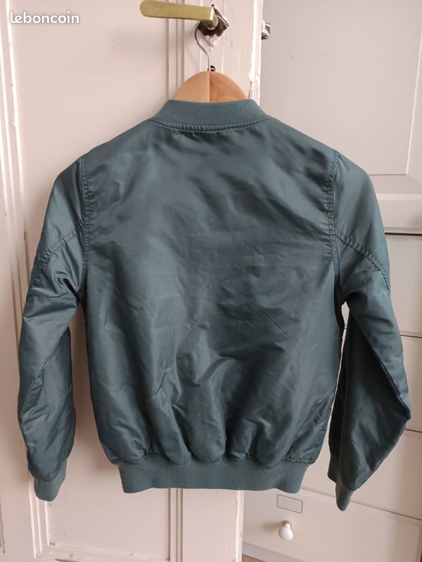 Veste bombers fille vert kaki (image 2)