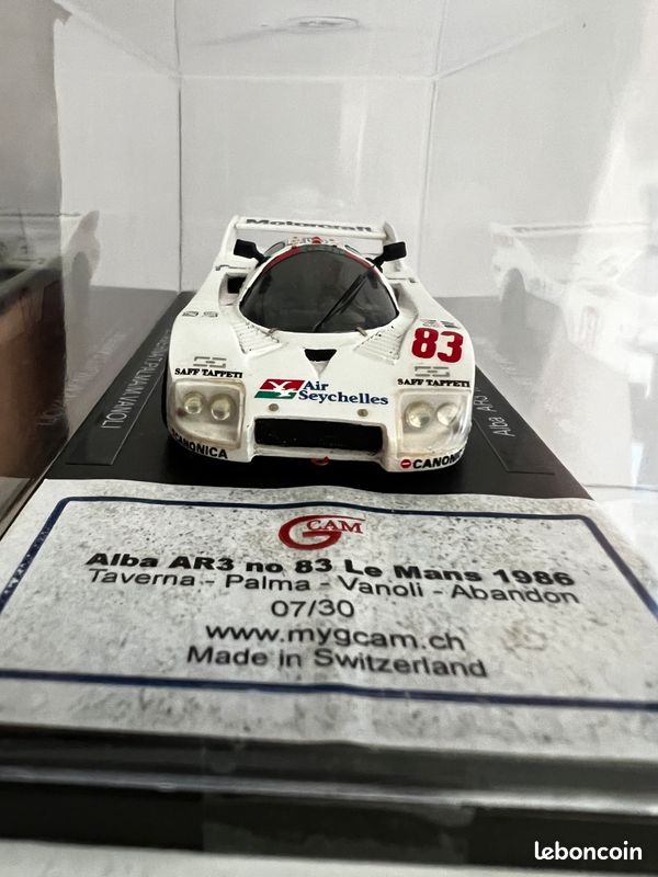 Décalcomanies 1/43 Debora 61 24h Du Mans 1992 Maquette
