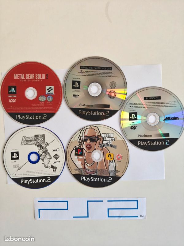 Lot De 4 Jeux PS2 - PAL, Version Loose, état Correct