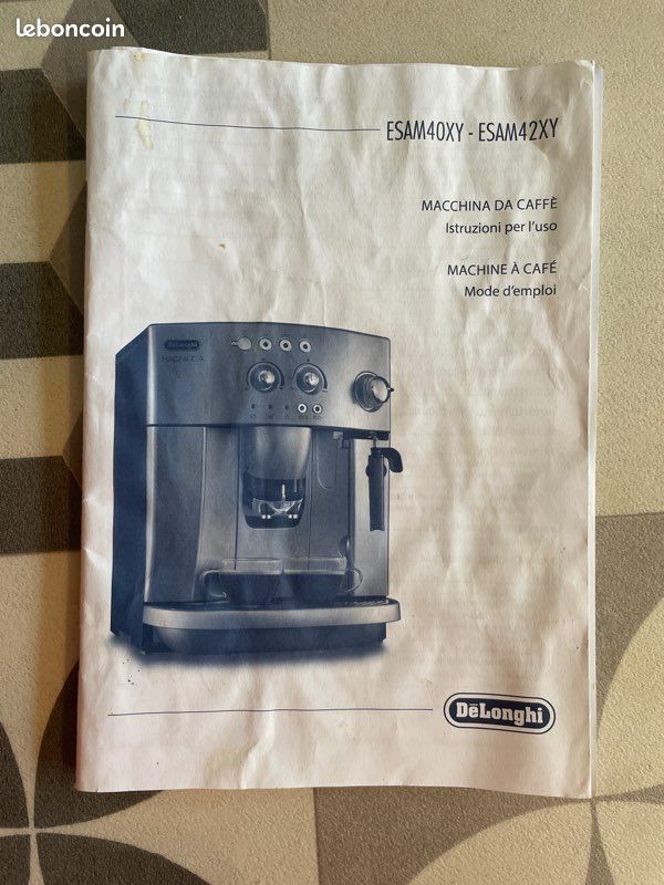 Esam40xy Mode D'emploi DeLonghi Magnifica ESAM 4000 (Français 16