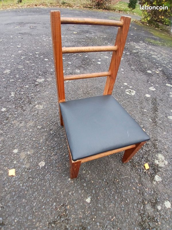 Petite chaise artisanale Vintage (image 3)