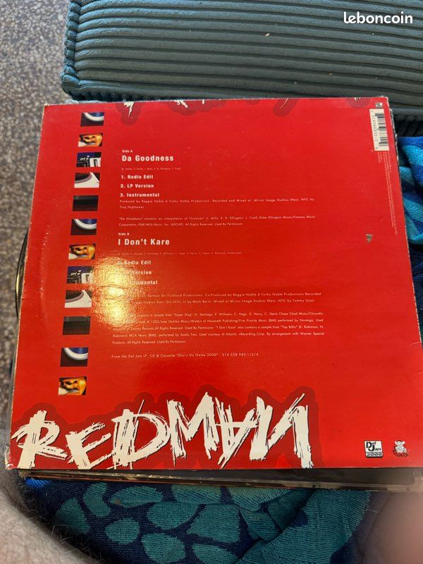 Redman – Da Goodness / I Don’t Kare – Maxi vinyle 12” US Def Jam 1998 (image 2)