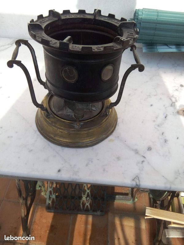 Chauffe Plat à bougie ancien rosace en Inox Années 70 Vintage