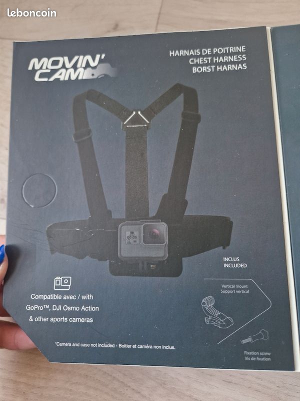 EJ.life Sangle De Harnais De Poitrine Pour Caméra D'action Sangle De