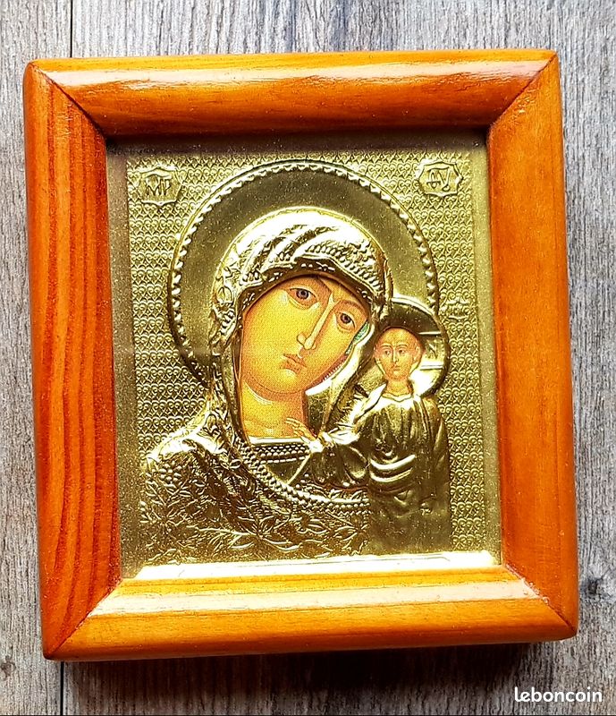 2 TABLEAUX ou CADRES VIERGE et ENFANT (image 1)