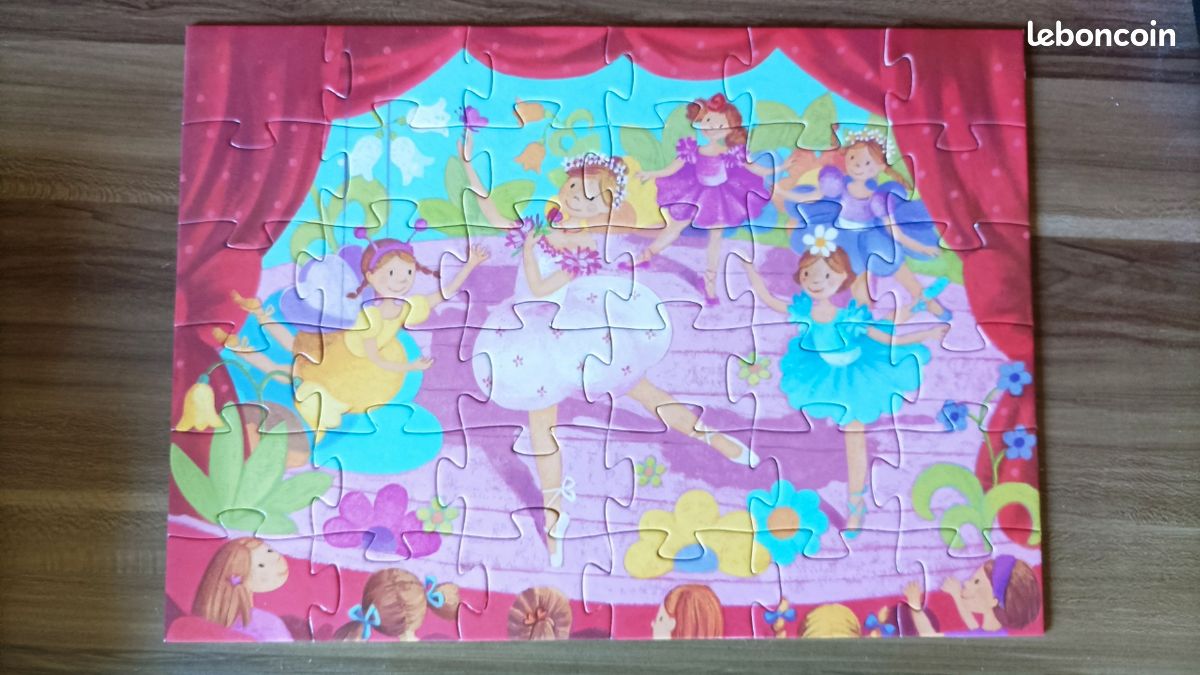 Puzzle Djeco la ballerine à la fleur 36 pièces (image 1)