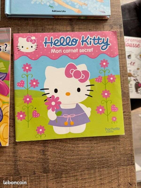 Lot de 6 livres pour petites filles:Dora, Hello Kitty, Charlotte et autres (image 7)