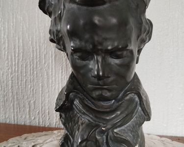 Buste Beethoven En Plâtre (H20cm) - Neuf, Sans Marque