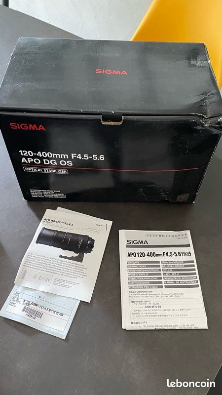 Objectif Sigma 120-400 F4.5-5.6 (image 6)