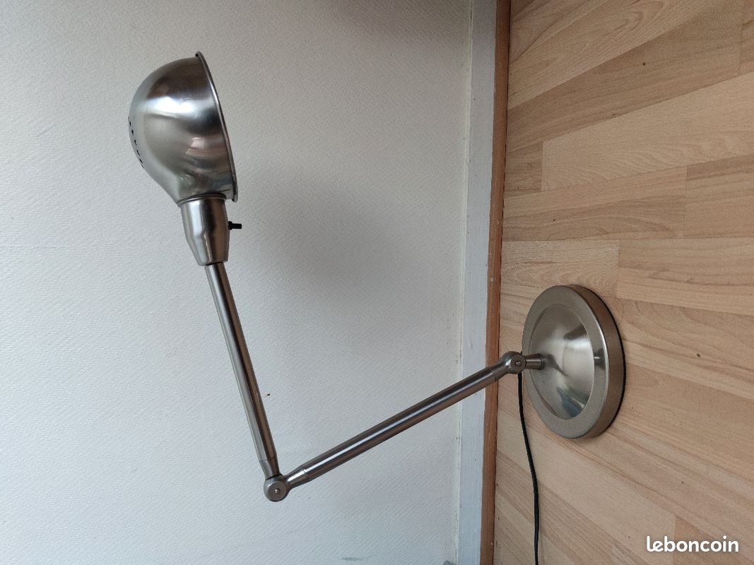 Lampe bureau chrome style vintage Ikea (image 1)