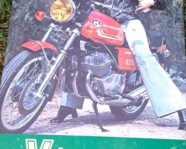 Motobécane 350 Vintage Metal Plate