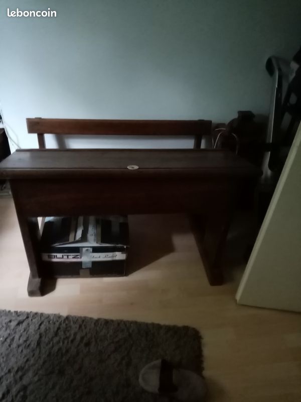 Bureau écolier en chêne ancien (image 2)