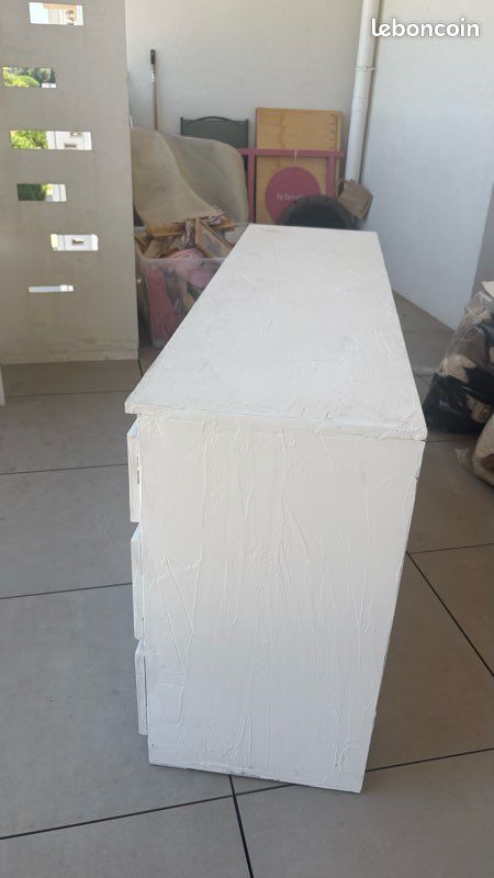 À donner Meuble IKEA Malm noir recouvert plâtre (image 6)