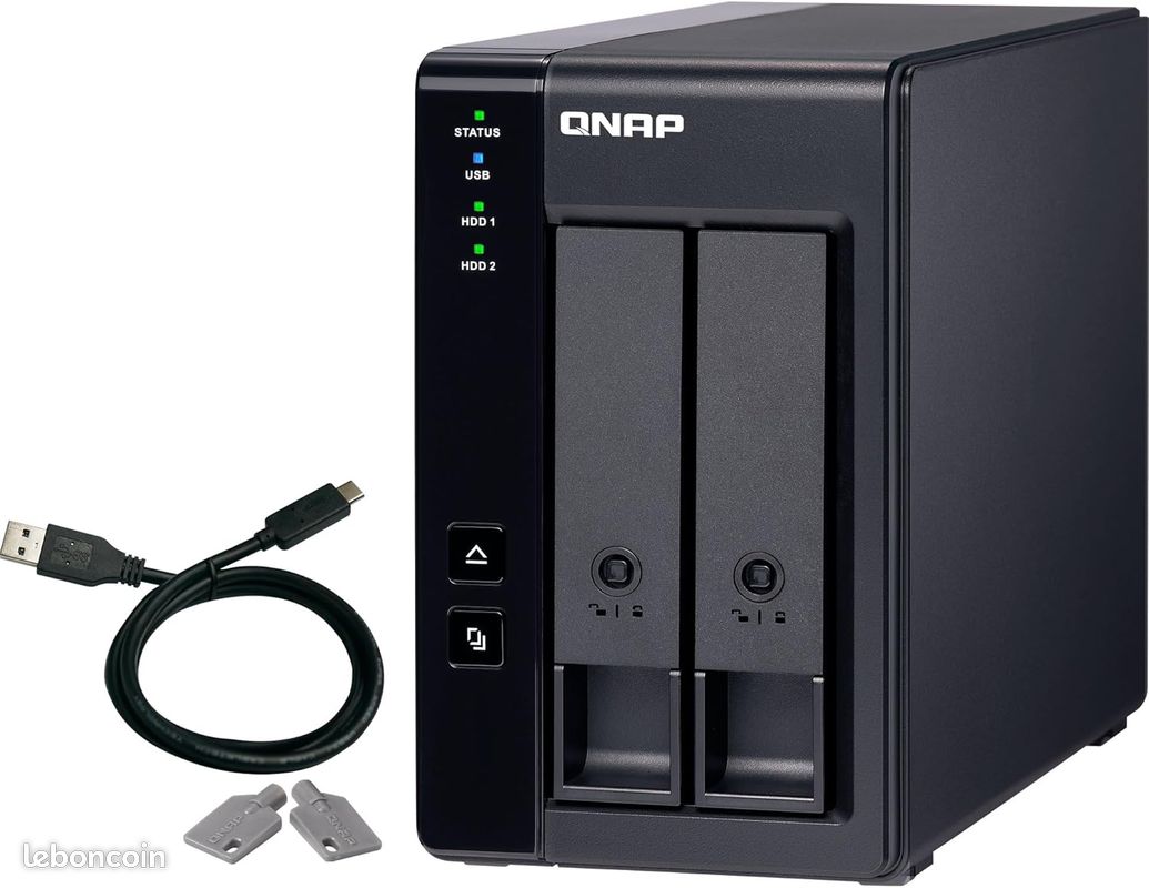 QNAP TR-002 RAID USB-C 40 To pour NAS ou comme disque dur externe. NEUF (image 1)