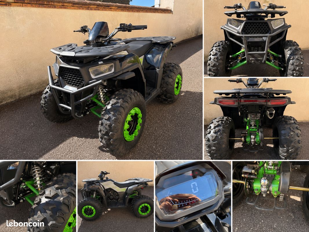 QUAD 180 cm³ AUTOMATIQUE – NEUF – 25 KM – MARCHE ARRIÈRE – ATTELAGE (image 1)