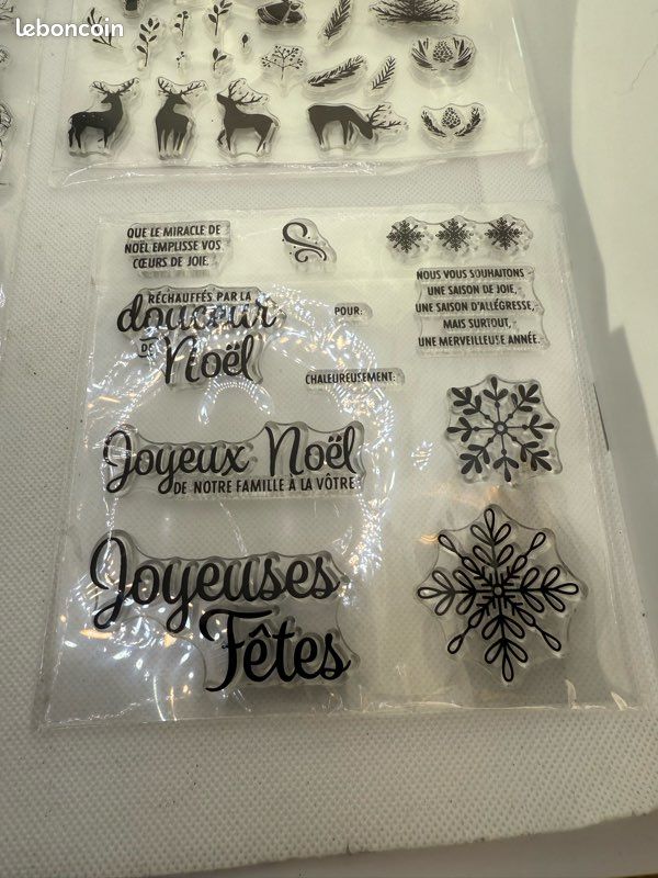 Lot De 10 Blocs Et Tampons Acrylique Transparents - Pour Scrapbooking Et Loisirs Créatifs