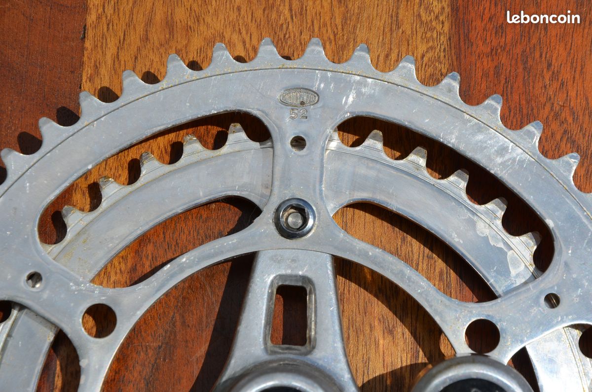 Pédalier Stronglight 107 52-42 172,5 Mm - Vélo Course Eroica - Alu Argenté