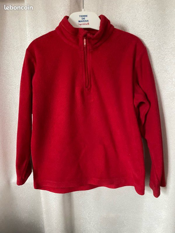 Pull mixte camionneur polaire Rouge ans Decathlon Vêtements