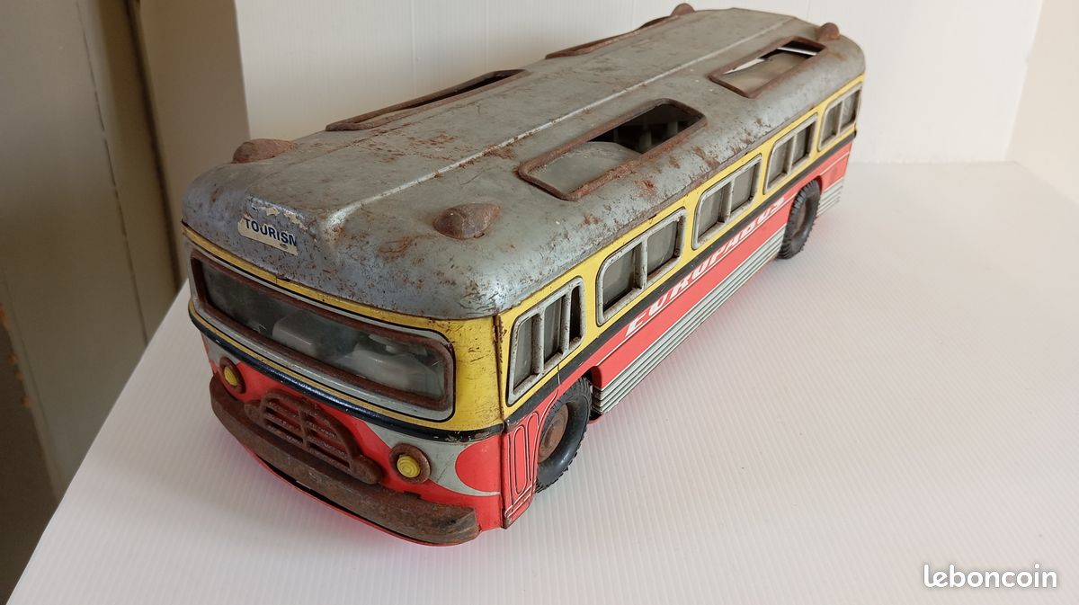 Boîte Vide FRANCE JOUET – Autocar FJ – Carton Vintage – Jouet Ancien Joustra