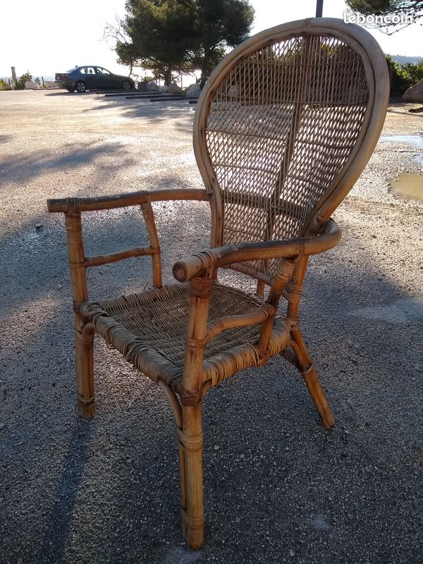 Fauteuil rotin type Emmanuel (image 1)