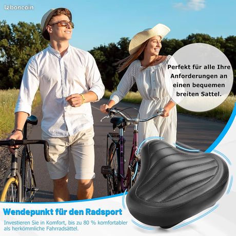 Selle velo anien IDEALE en cuir randonneuse GARANTI D7