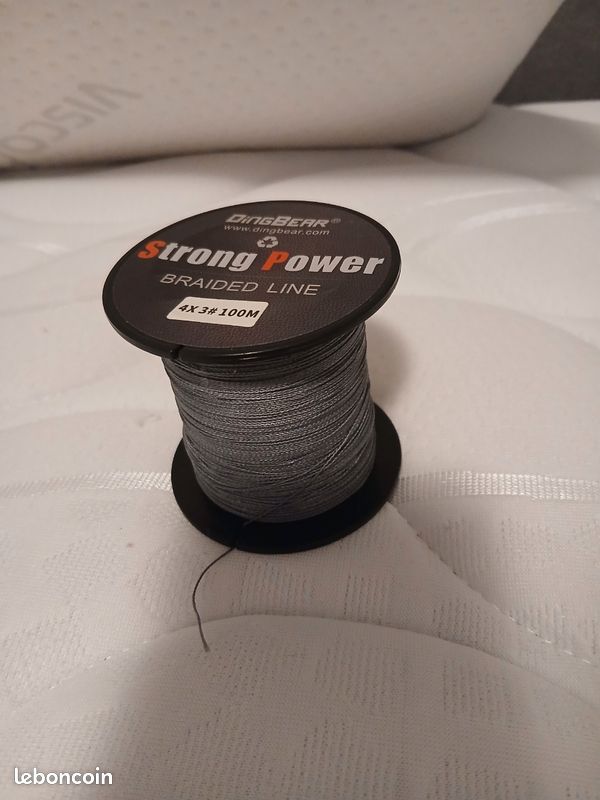 Ligne De Pêche Tressée Dingbear – 4 Brins PE, 437Yd/400m, 85LB, 0,45mm, Résistante, Anti-abrasion, Discrète, Pour Mer, Bateau Et Gros Poissons