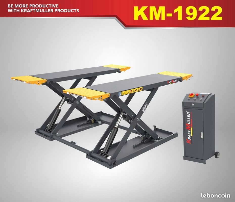 Pont ciseaux élévateur 3500kg 220V KraftMuller Pro Line (image 1)