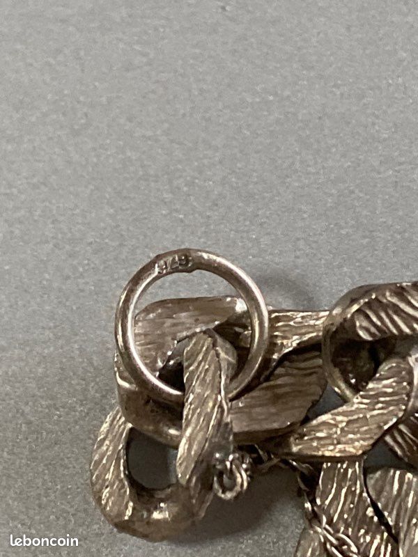 Bracelet chaîne maille gourmette en argent 925, au design indémodable