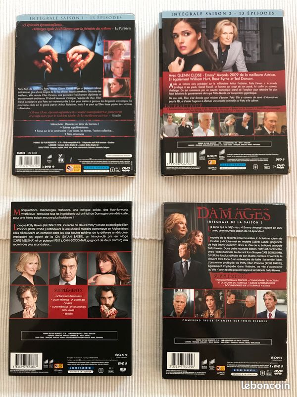 DAMAGES . 4 saisons - état parfait (image 1)