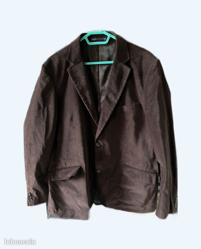 Veste en Velours Marque Brice Couleur Marron Vêtements