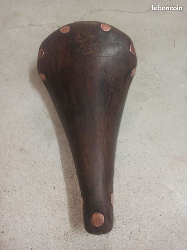 SELLE CUIR ROBUR ANNÉES 30 40 SIÈGE VINTAGE VÉLO DE ROUTE
