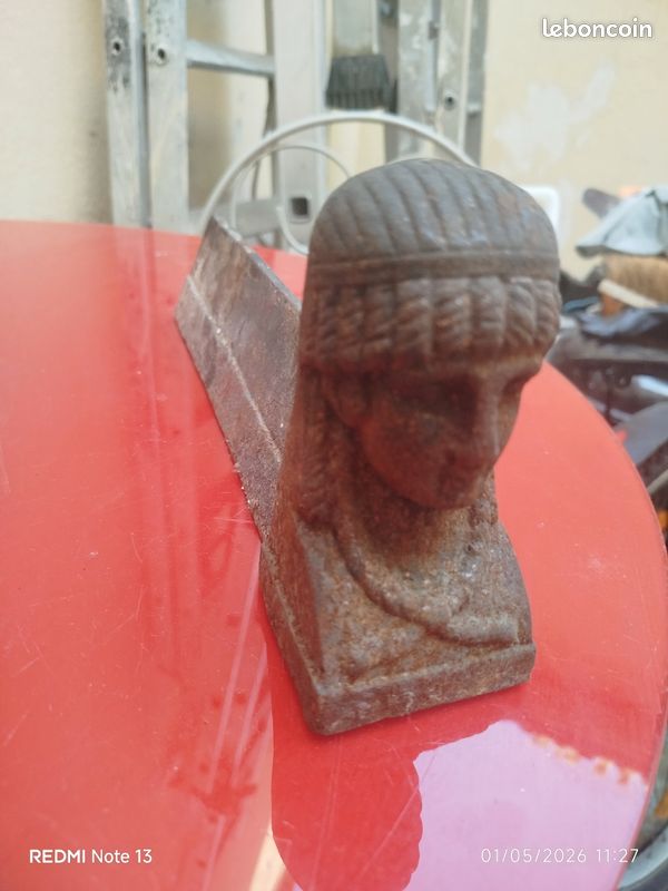 1 paire de Chenet de cheminé ancien en fer 33cm (image 2)