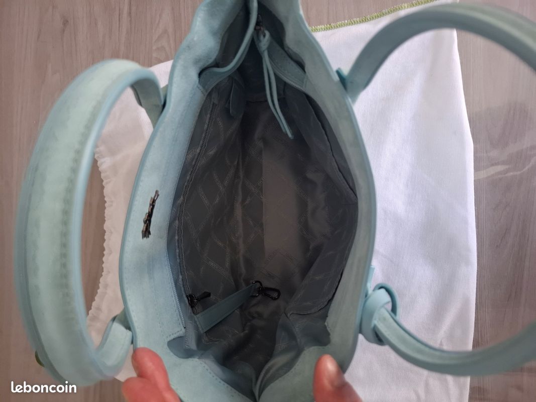 Sac Longchamp Penelope bleu clair Neuf (image 3)