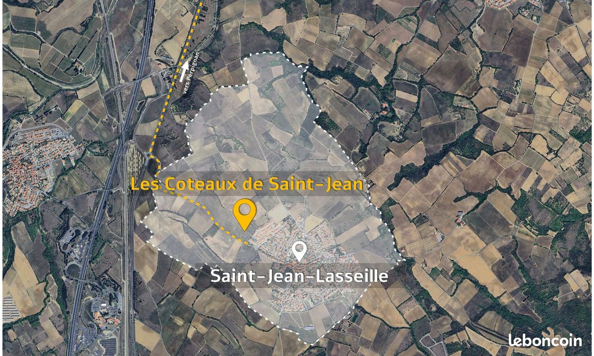 Terrain 287 m² SAINT JEAN LASSEILLE · à Saint-Jean-Lasseille · 80 800 €