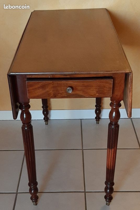 Table à volets acajou (image 2)