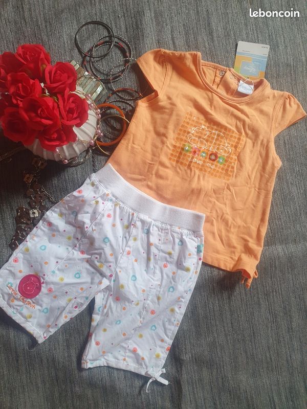 Ensemble t-shirt short Disney 24mois (image 1)