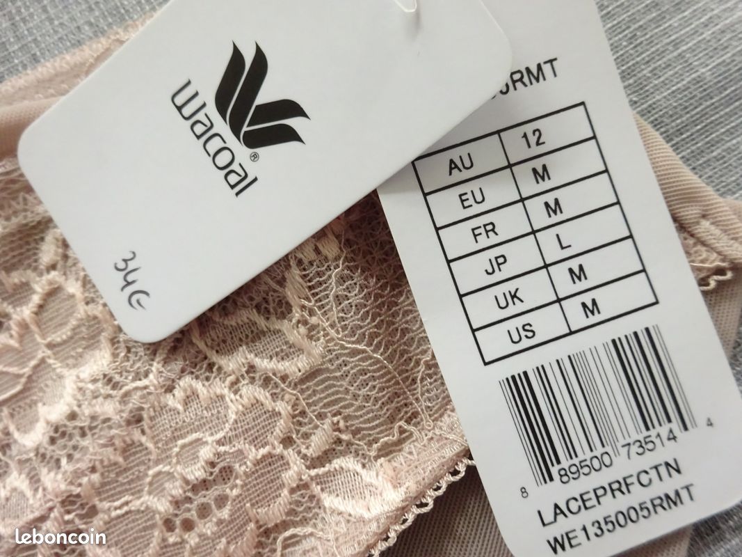 Culotte Femme Wacoal Taille L - Rose - Neuf Avec Étiquettes - Sous-vêtement De Qualité