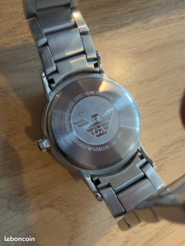 Montre Armani acier quartz (image 4)