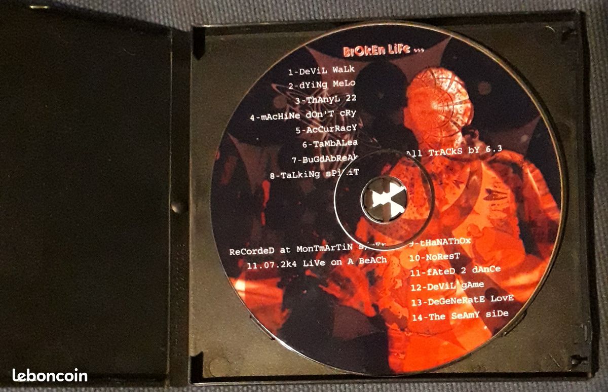 DSP - 6.3 – Broken Life... (CD, Album, Live 2004) Tekno, Breakbeat (image 2)