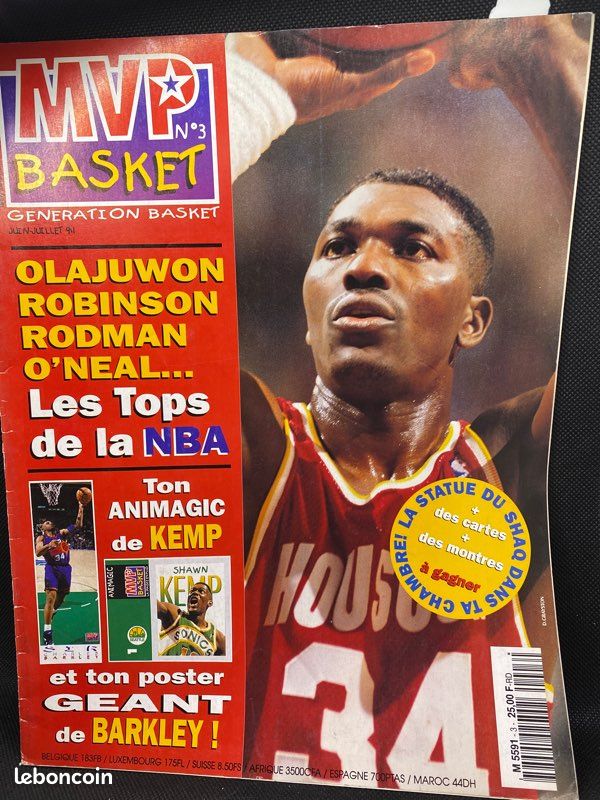 Lot De 10 Magazines Maxi Basket Des Années 90 – Avec Posters Rares