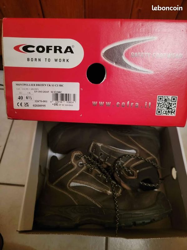 Chaussures de sécurité Cofra T40 Chaussures