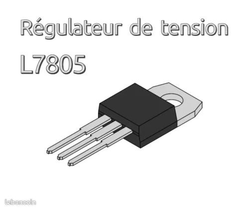 Régulateur de tension VLTG L7805CV L7805 7805 - 1,5 A 5 V - TO-220 - 1 pièce