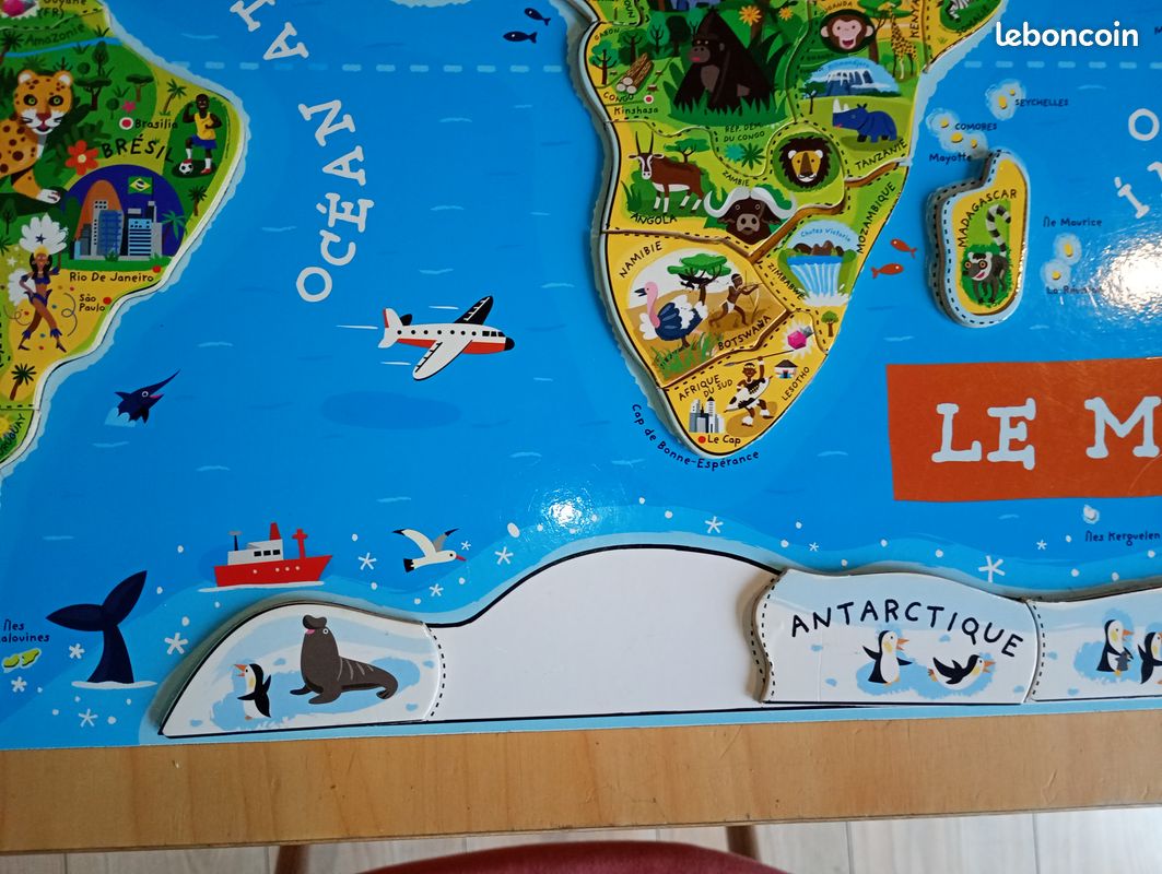 Carte du monde puzzle janod (image 3)