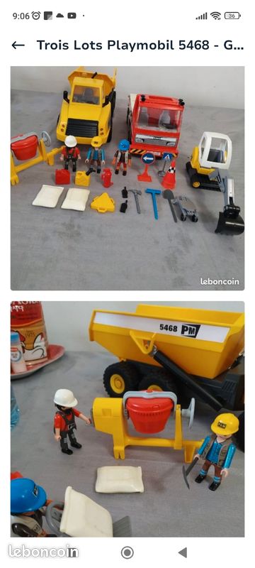 Camion à benne basculante Playmobil City Action 5468 – Complet - Jeux & Jouets